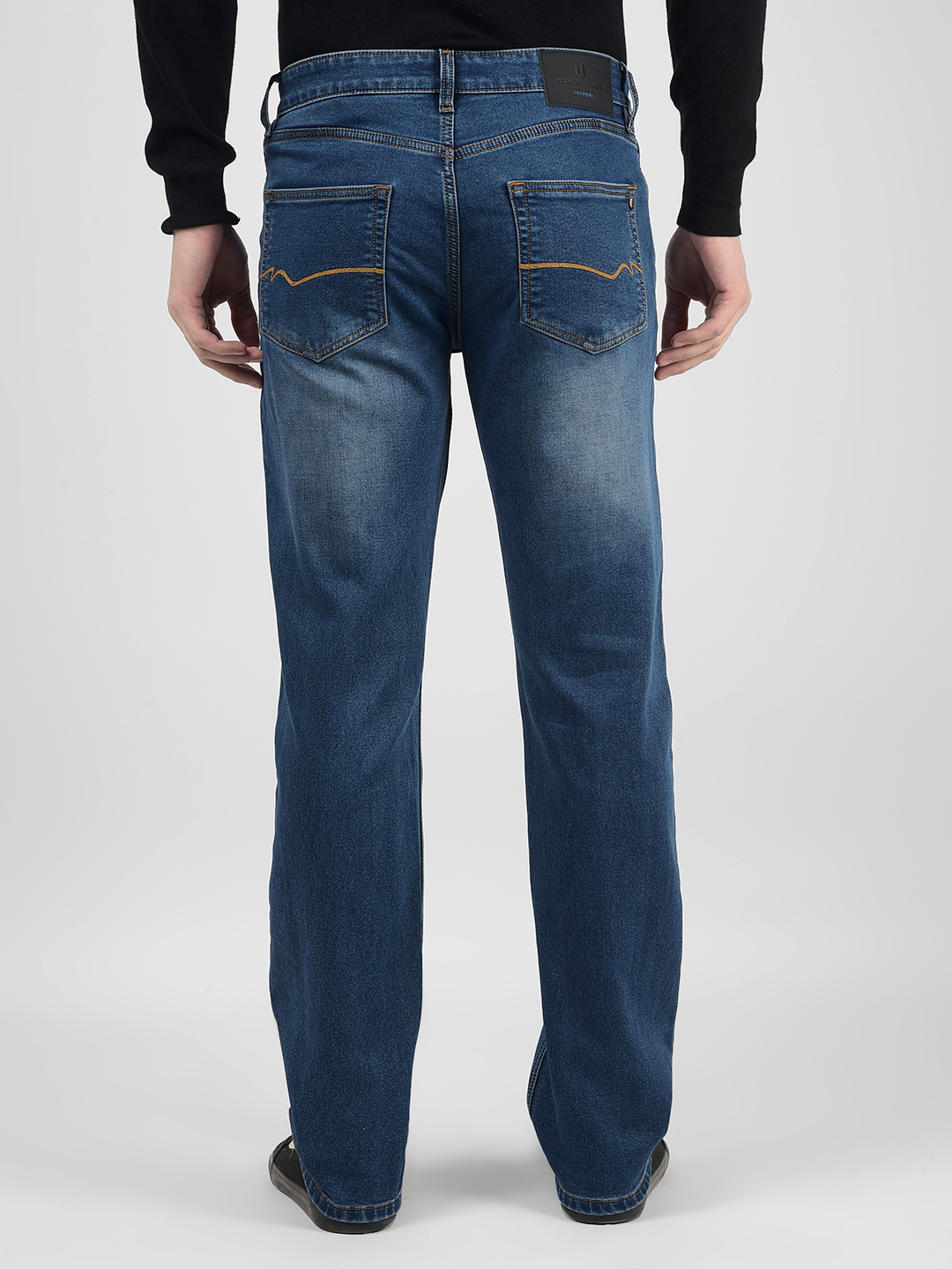 Numero Uno Men Solid Dark Blue Jeans